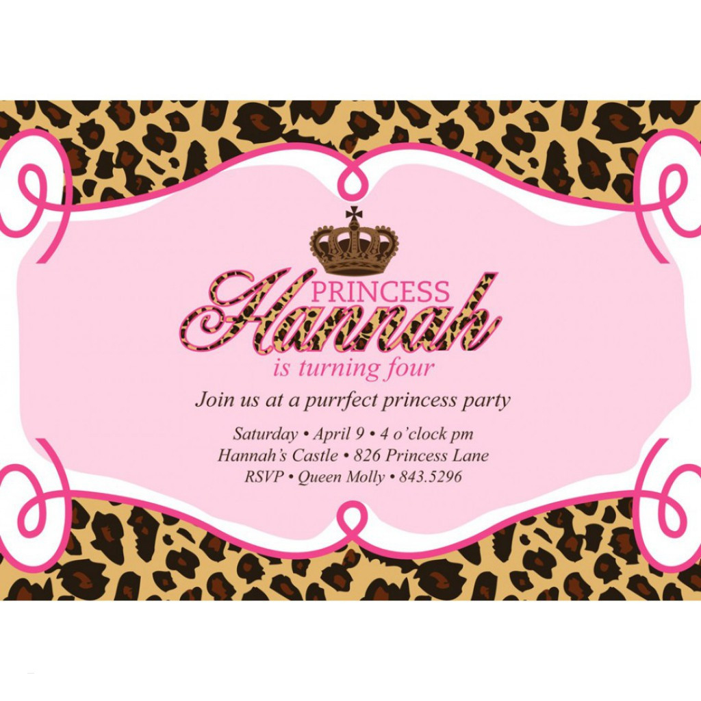 Cheetah Birthday Invitations Superb Cheetah Birthday Invitations - Free Printable Cheetah Birthday Invitations