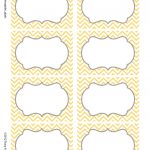 Chevron Labels Print Your Own Labels Yellow And Grey. $5.00, Via   Free Printable Chevron Labels