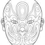 Chinese Opera Mask 6 Coloring Page | Free Printable Coloring Pages   Free Printable Lizard Mask