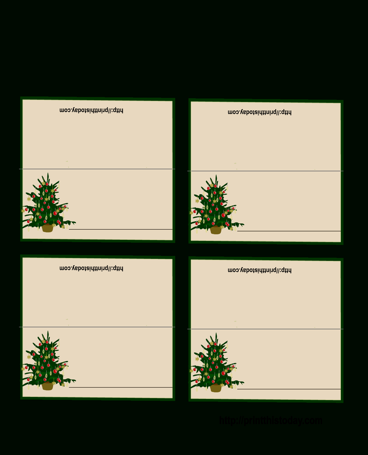 Christmas Free Printable Table Seating Cards - 5.15.hus-Noorderpad.de • - Free Printable Place Card Templates Christmas