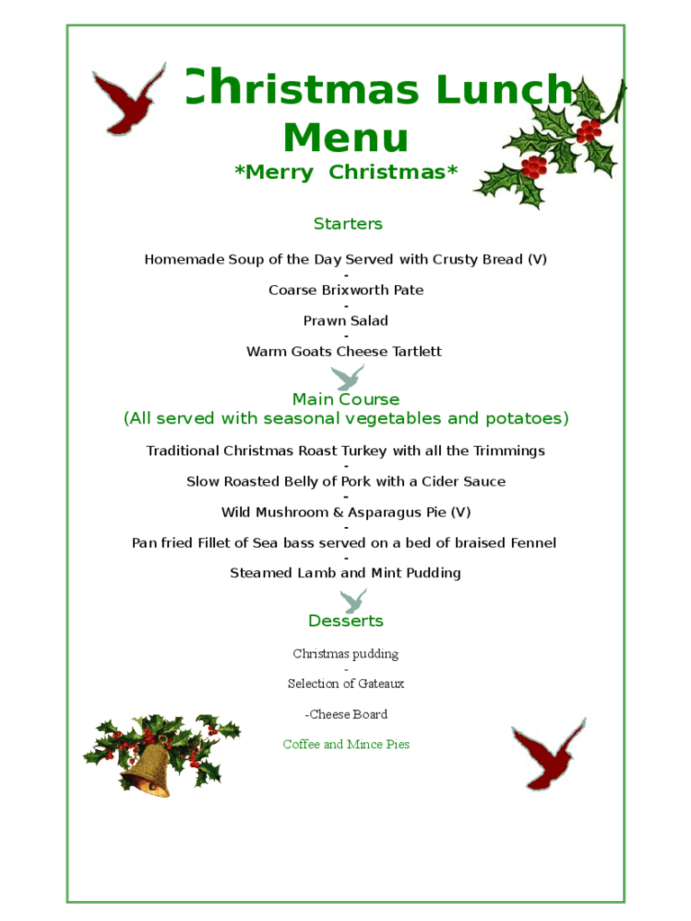 Christmas Menu Template - 17 Free Templates In Pdf, Word, Excel Download - Free Printable Menu Templates Word