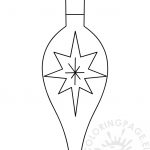 Christmas Tree Ornament Printable – Coloring Page   Free Printable Christmas Tree Ornaments To Color