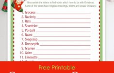 Christmas Word Scramble (Free Printable) - Flanders Family Homelife - Christmas Song Scramble Free Printable