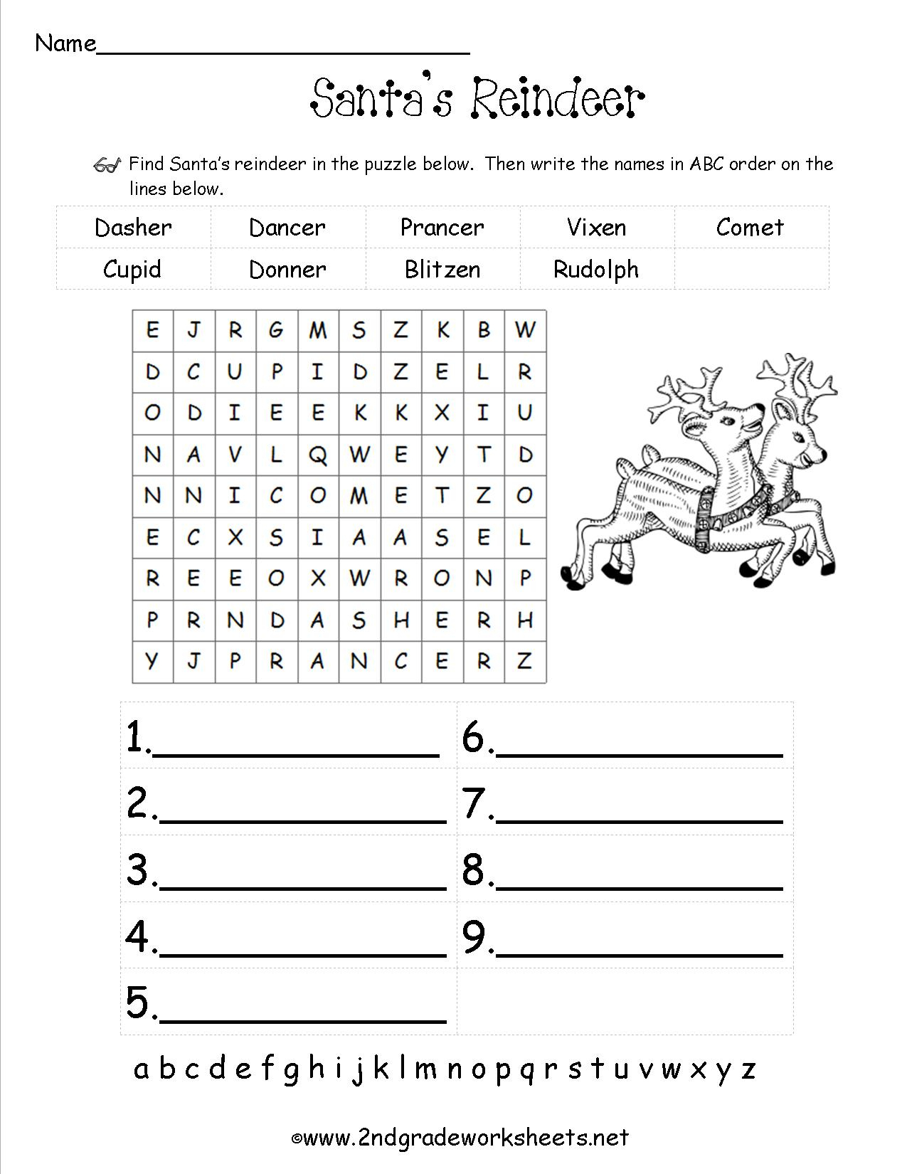 Christmas Worksheets And Printouts - Christmas Fun Worksheets Printable Free