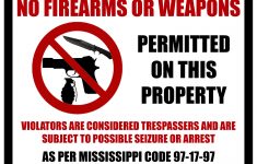 Citizen's Firearms Class - Free Printable No Guns Allowed Sign