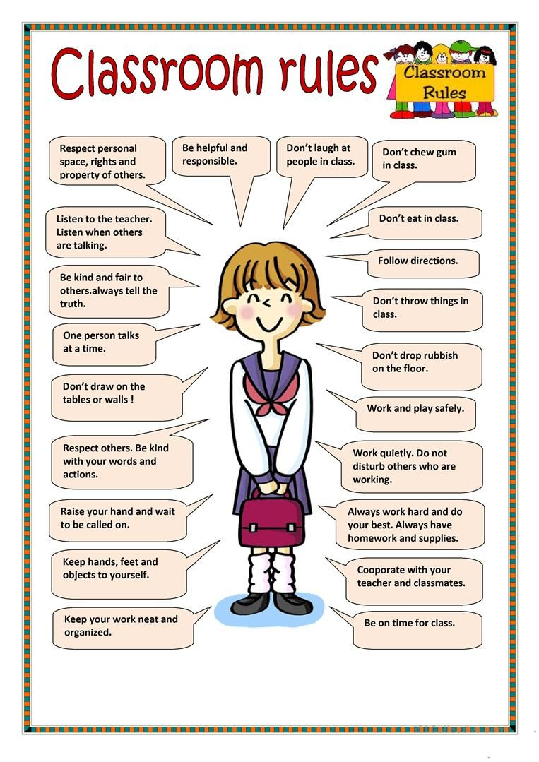 Classroom Rules Worksheet - Free Esl Printable Worksheets Made - Free Printable Classroom Rules Worksheets