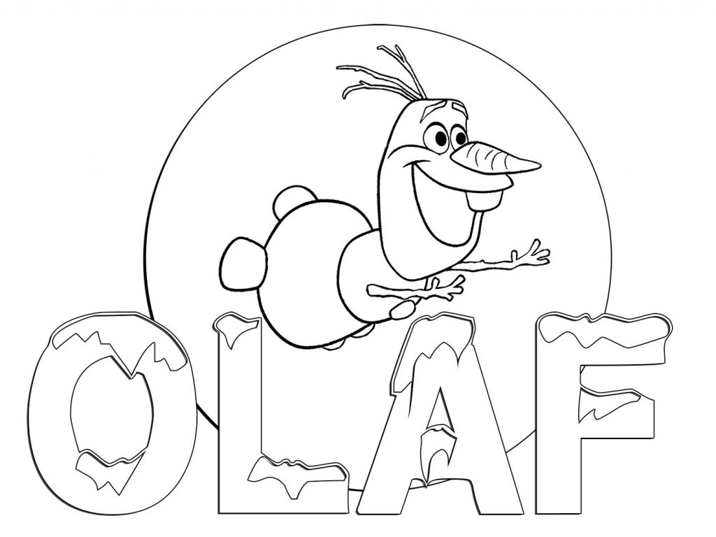 Coloring Pages : Olaf Coloring Page 1024X768 Staggering Freeble - Free Printable Coloring Pages Disney Frozen