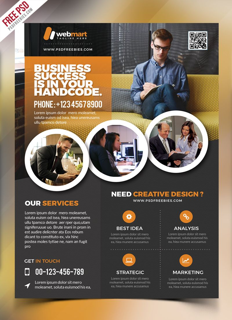 Corporate Flyer Template Free Psd | Psd Print Template | Pinterest - Business Flyer Templates Free Printable