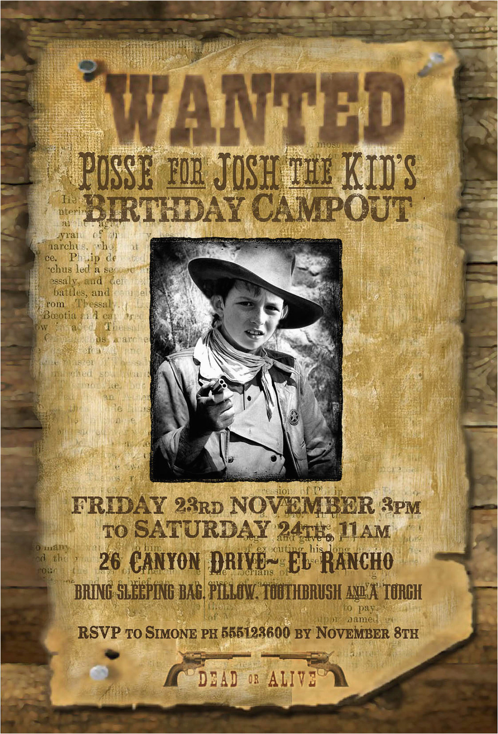 Cowboy Free Template For Wanted Poster | Www.galleryneed - Free Printable Wanted Poster Invitations