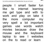 Create Your Own Story Word Bank – Computers | Free Printable   Make Your Own Worksheets Free Printable