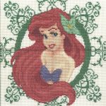 Cross Stitch Patterns Free Printable | Cross Stitch Ariel   Needlepoint Patterns Free Printable