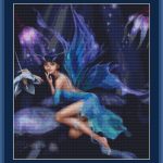 Cross Stitch Works: Night Forest Fairy 101111239 Free Cross Stitch   Free Printable Cross Stitch Patterns Angels