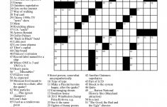 Free Printable Crosswords Medium