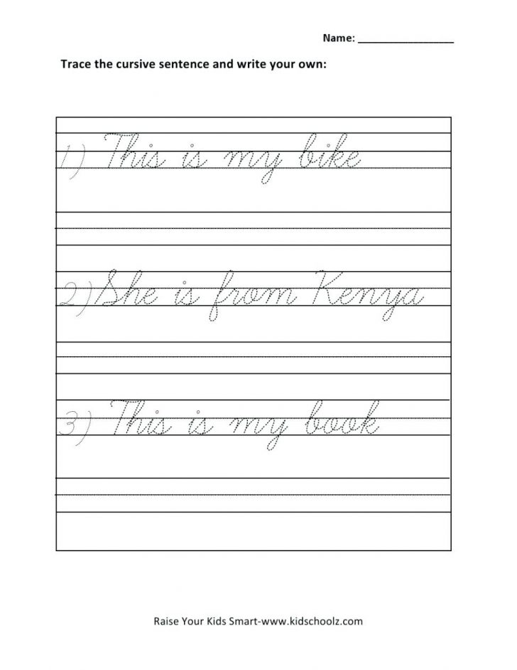Cursive Paragraph Worksheets Cursive Writing Paragraph Worksheets ...