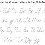 Cursive Writing Alphabet Printable Free Print Alphabet Letter   Free Printable Cursive Alphabet