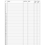 Customizable Printable Sign Up Sheets Templates | In Sheet Template   Free Printable Sign In Sheet
