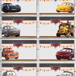 Disney Cars 3 Food Tents Chalkboard Set 3   Cars Food Label   Disney   Free Printable Cars Food Labels