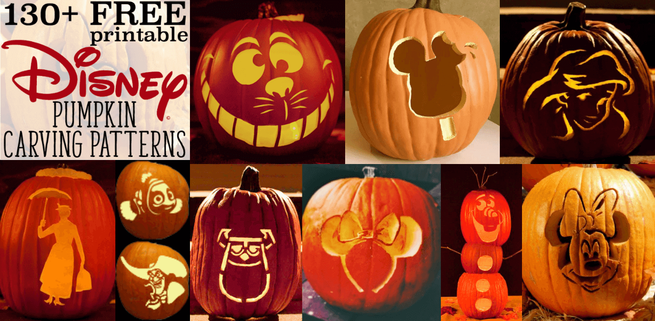 Disney Pumpkin Stencils: Over 130 Printable Pumpkin Patterns - Pumpkin Carving Patterns Free Printable