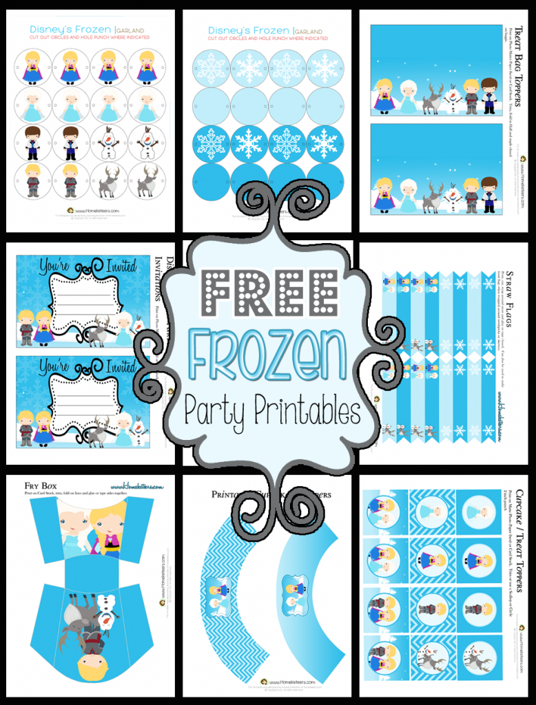 Disney&amp;#039;s Frozen Party Printable Set ~ Free - Free Printable Birthday Scrolls