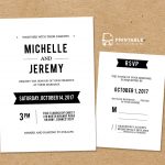 Diy Free Pdf Printable Wedding Invitation And Rsvp | Wedding   Free Printable Rsvp