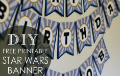 Diy Star Wars Birthday Banner + Free Printables | Posh Tart - Diy Birthday Banner Free Printable