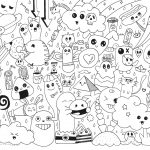 Doodle Art To Print For Free   Doodle Art Kids Coloring Pages   Free Printable Doodle Art Coloring Pages
