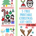 Download Christmas Cutout Greeting Cards. Glam Glitter Christmas   Free Printable Christmas Cutouts