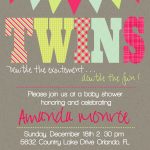 Download Now Free Template Twin Baby Girl Shower Invitations   Free Printable Twin Baby Shower Invitations