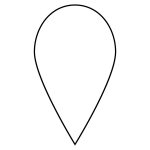 Download These Free Flower Petal Template Shapes And Create Your Own   5 Petal Flower Template Free Printable