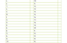 Free Printable Numbered List