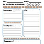 Elementary Book Report Template On Book Report Worksheet Printable   Book Report Template Free Printable