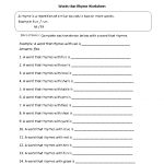 Englishlinx | Rhyming Worksheets   Free Printable Rhyming Words