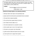 Englishlinx | Subject And Predicate Worksheets   Free Printable Subject Predicate Worksheets 2Nd Grade
