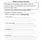Englishlinx | Subject And Predicate Worksheets   Free Printable Subject Predicate Worksheets 2Nd Grade