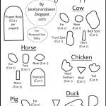 Farm Animal Finger Puppets Free Template   Horse, Cow, Duck, Chicken   Free Printable Finger Puppet Templates