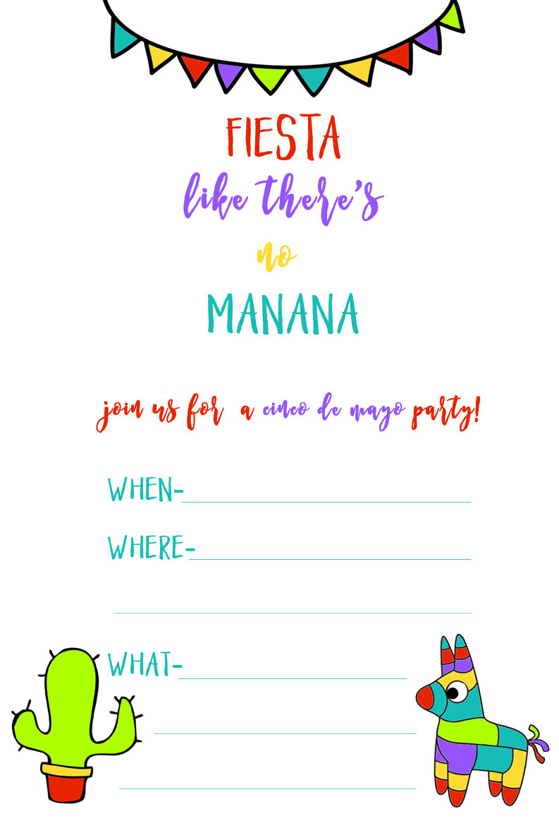 Fiesta Party Printables - Free Printable Fiesta Invitations