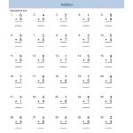 First Grade Addition Math Worksheets For All Kids, More Intended For   Free Printable First Grade Math Worksheets