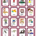 Flashcards   Irregular Verbs   Set 1   Esl Worksheetanna P   Irregular Verbs Flashcards Printable Free