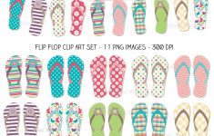 Flip Flop Printable Clipart - Free Printable Flip Flop Pattern