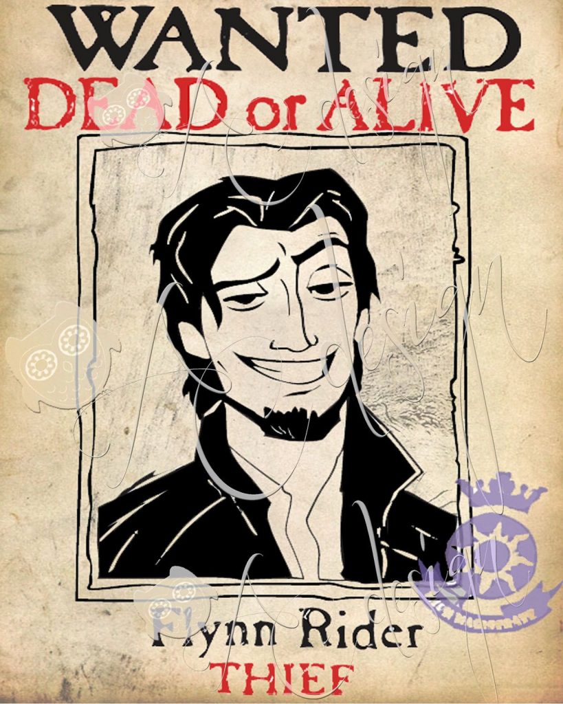 Flynn Rider Wanted Posters Tangled Birthday Party Sign Banner Diy Flynn Rider Wanted Posters Tangled Birthday Party Sign Banner Diy