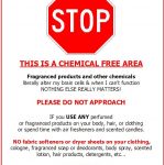 Fragrance Free Door Signs | Seriously "sensitive" To Pollution   Free Printable Fragrance Free Signs