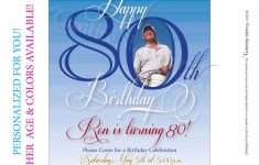 Free 80Th Birthday Invitations Templates | Free Printable - 21St Birthday Invitation Templates Free Printable