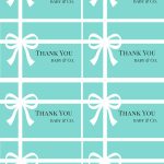 Free Baby Shower Thank You Tags Printables   Baby Shower Ideas   Free Printable Baby Shower Labels And Tags