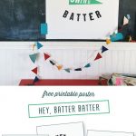 Free Baseball Posters Download And Printable | Designraeannkelly   Free Printable Sports Posters