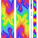 Free Beadwork Design   Alternate Rainbows  It Looks Like Flames I   Free Printable Bead Loom Patterns
