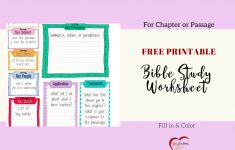 Free Bible Journal Key Worksheet – Bible Journal Love - Free Printable Bible Study Worksheets