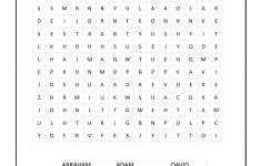Free Bible Word Search For Kids. Free And Printable! | Kids - Free Printable Bible Games For Youth