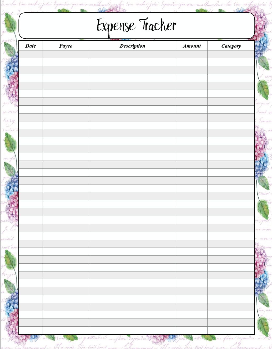 Free Budgeting Printables: Expense Tracker, Budget, &amp;amp; Goal-Setting - Free Printable Daily Expense Tracker