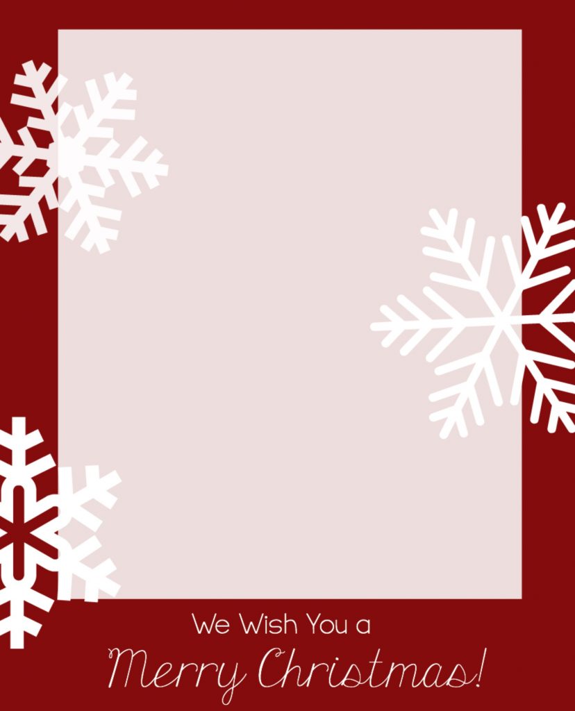 Free Christmas Card Templates Crazy Little Projects Free Printable