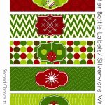 Free Christmas Party Printables | Tis The Season. | Christmas Labels   Christmas Water Bottle Labels Free Printable